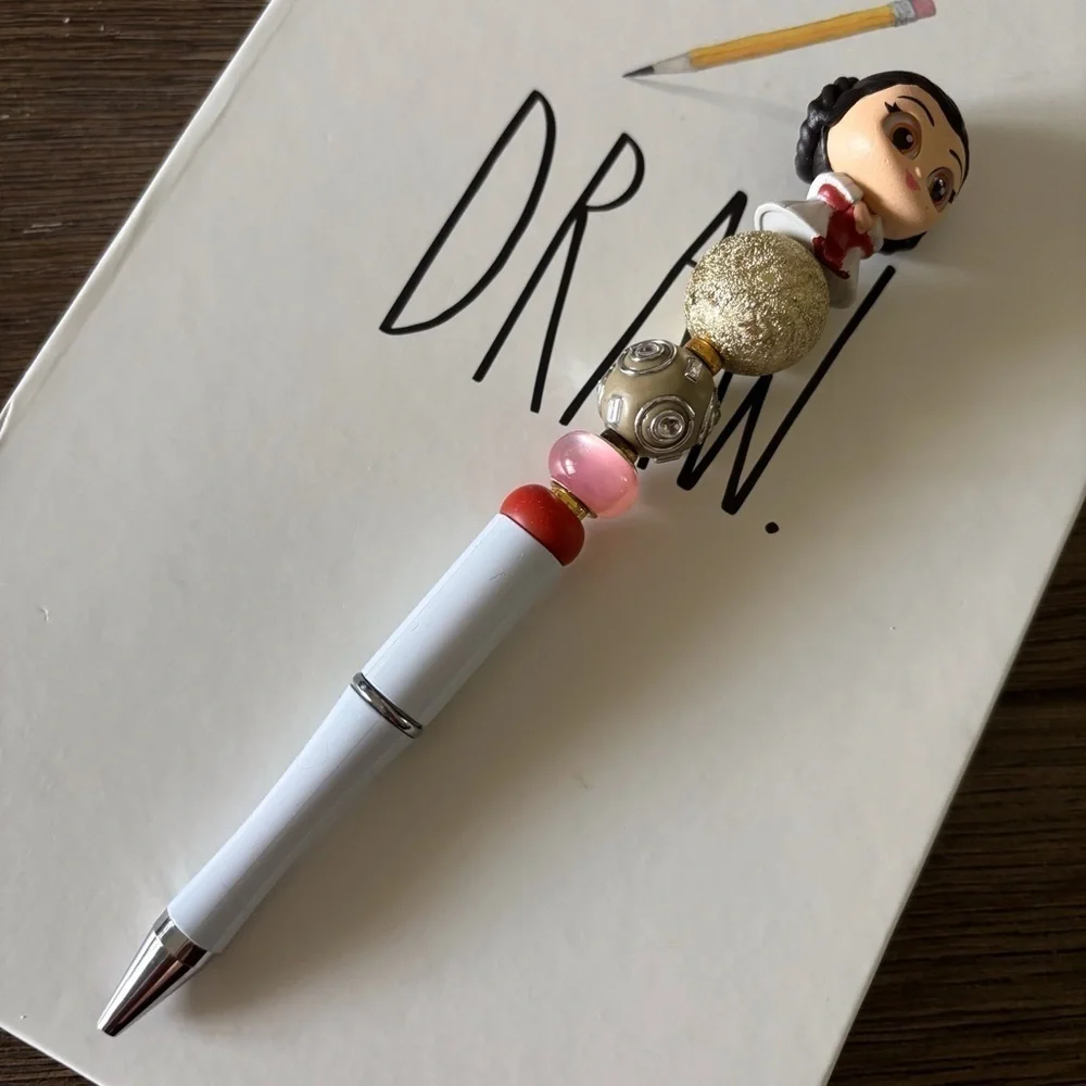 Disney Doorables: Star Wars: Princess Leia handmade beaded pen